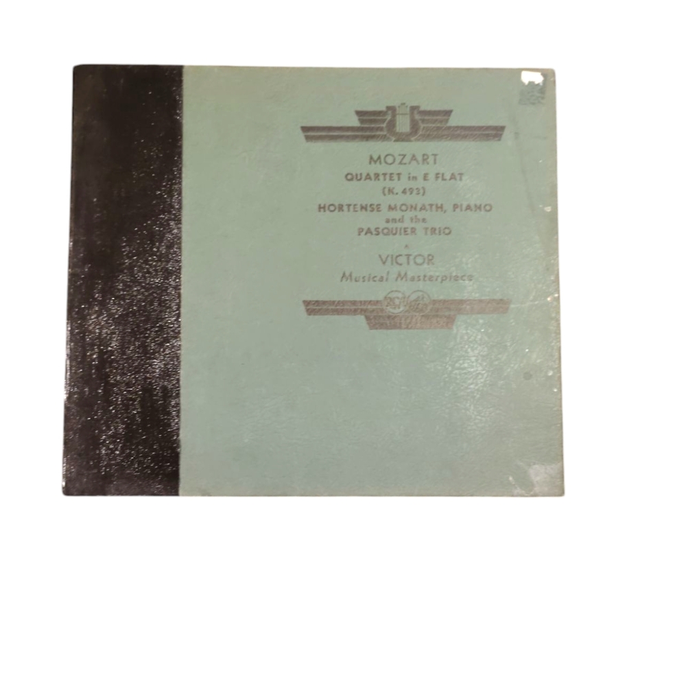 Black and Green Vinyl Record - Mozart Quartet in E Flat